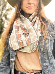 Western Cowboy Khaki Warm Neck Hood