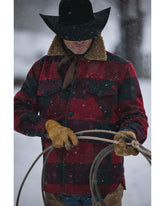 Men's Plaid Print Button-Down Lumber Jack Jacket