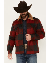 Men's Plaid Print Button-Down Lumber Jack Jacket