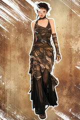 Asymmetrical Hem & Raw Edge Detail | Vintage Grunge Retro Mini Skirt