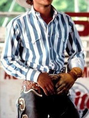 Men Stripe Casual Long Sleeve Shirt