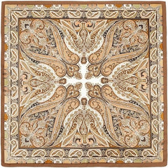 Vintage Silk Feel Square Scarf