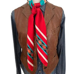 Aztec Wild Rags (Red River) Silk Scarf