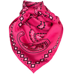 Paisley Wild Rags (Flamingo) Pink Silk Scarf