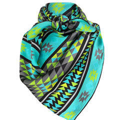 Aztec Wild Rags (Trails to Big Spring) Silk Scarf