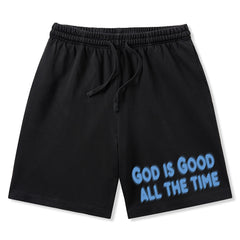 God Is Good All The Time Christian Washed Shorts