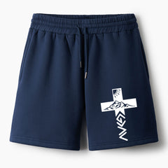 God Is Greater Than The Highs And Lows Christian Fleece Shorts