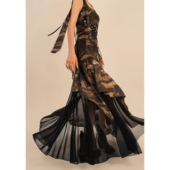 Asymmetrical Hem & Raw Edge Detail | Vintage Grunge Retro Mini Skirt