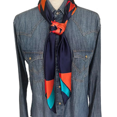 Aztec Wild Rags (Midnight in the Saddle) Silk Scarf