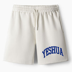 Yeshua He Saves Christian Fleece Hoodie Shorts