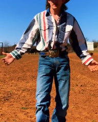 Vintage Striped Men's Shirt