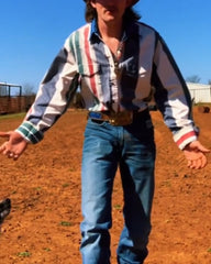 Vintage Striped Men's Shirt