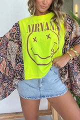 Nirvana Mix & Match Tee Yellow Floral
