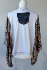 Free Brittney Mix & Match Tee White Floral