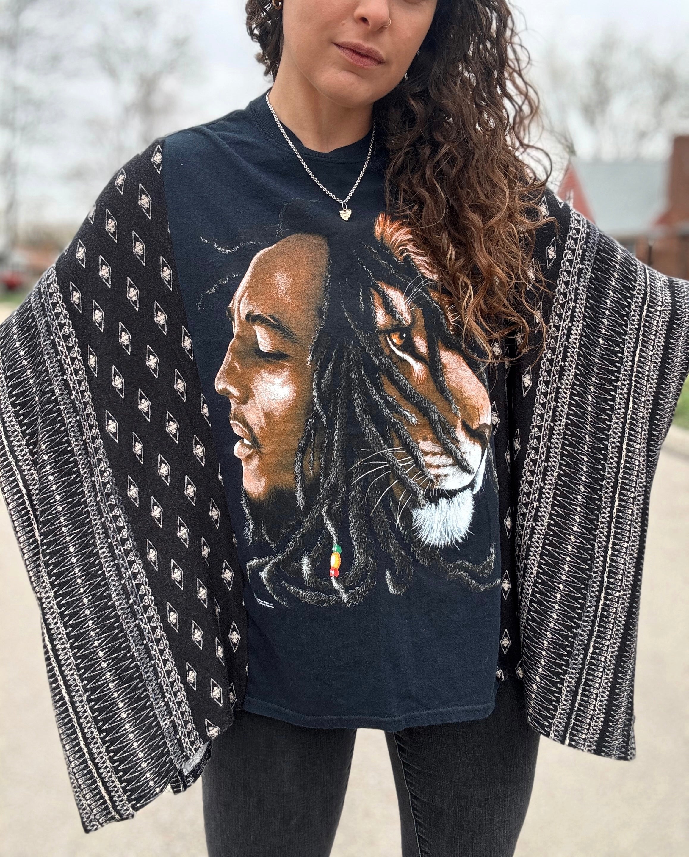 Reworked Bob Marley Boho Tee