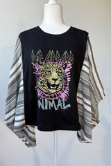 Def Leppard Mix & Match Tee Black Stripe