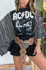 AC/DC Mix & Match Tee Black Aztec