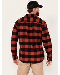Men's Buffalo Plaid Print Flannel Work Shirt