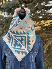 Western Cowboy Lake Aztec Warm Neck Hood