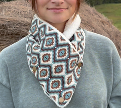 Western Sherpa Cowl Neck - Green