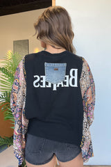 Mix & Match Tee Black Floral