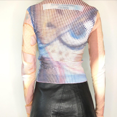 Police officer Copan orange-blue shirt