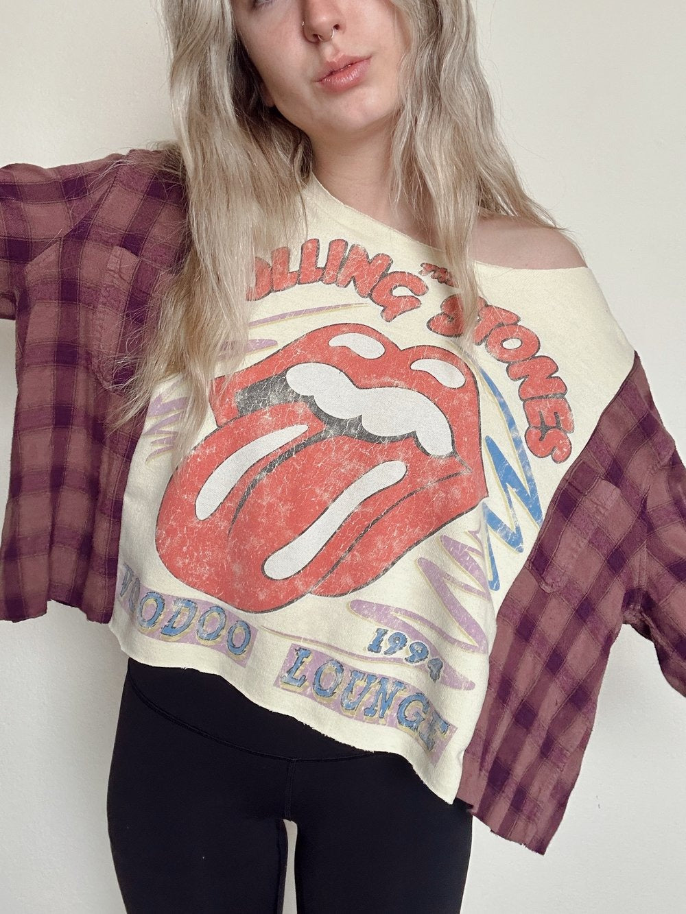 ROLLING STONES FLANNEL TEE