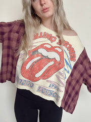 ROLLING STONES FLANNEL TEE