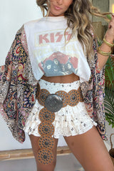 Kiss Mix & Match Tee White Floral