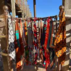 Rodeo Bull Rider (Cowtown) Bull Riding Silk Scarf