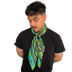 Aztec Wild Rags (Trails to Big Spring) Silk Scarf