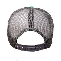 Ol' Son Light Green Mesh Skull Print Flatbill