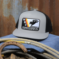 WRC Patch Silver/Black Mesh Flatbill