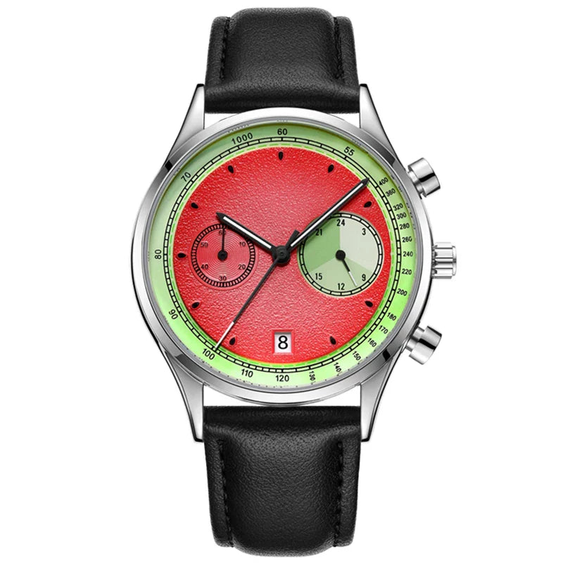 Watermelon Inspired Quartz Watch