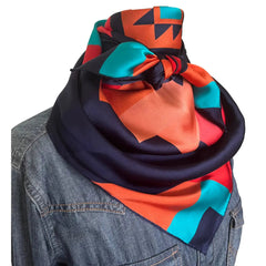 Aztec Wild Rags (Midnight in the Saddle) Silk Scarf
