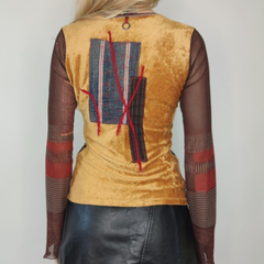 Saving Queen Brown and Yellow Long-Sleeve