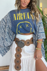 Nirvana Mix & Match Tee Blue Floral