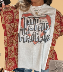 Tom Petty Heart AndLogo Mix & Match Tee （No Patch）