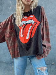 ROLLING STONES FLANNEL TEE