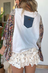 Kiss Mix & Match Tee White Floral