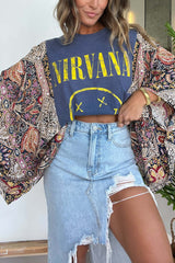 Nirvana Mix & Match Tee Blue Floral