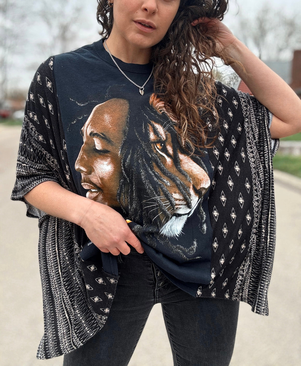 Reworked Bob Marley Boho Tee