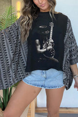 Stage Slash Guitars Print Tee(No Patch)