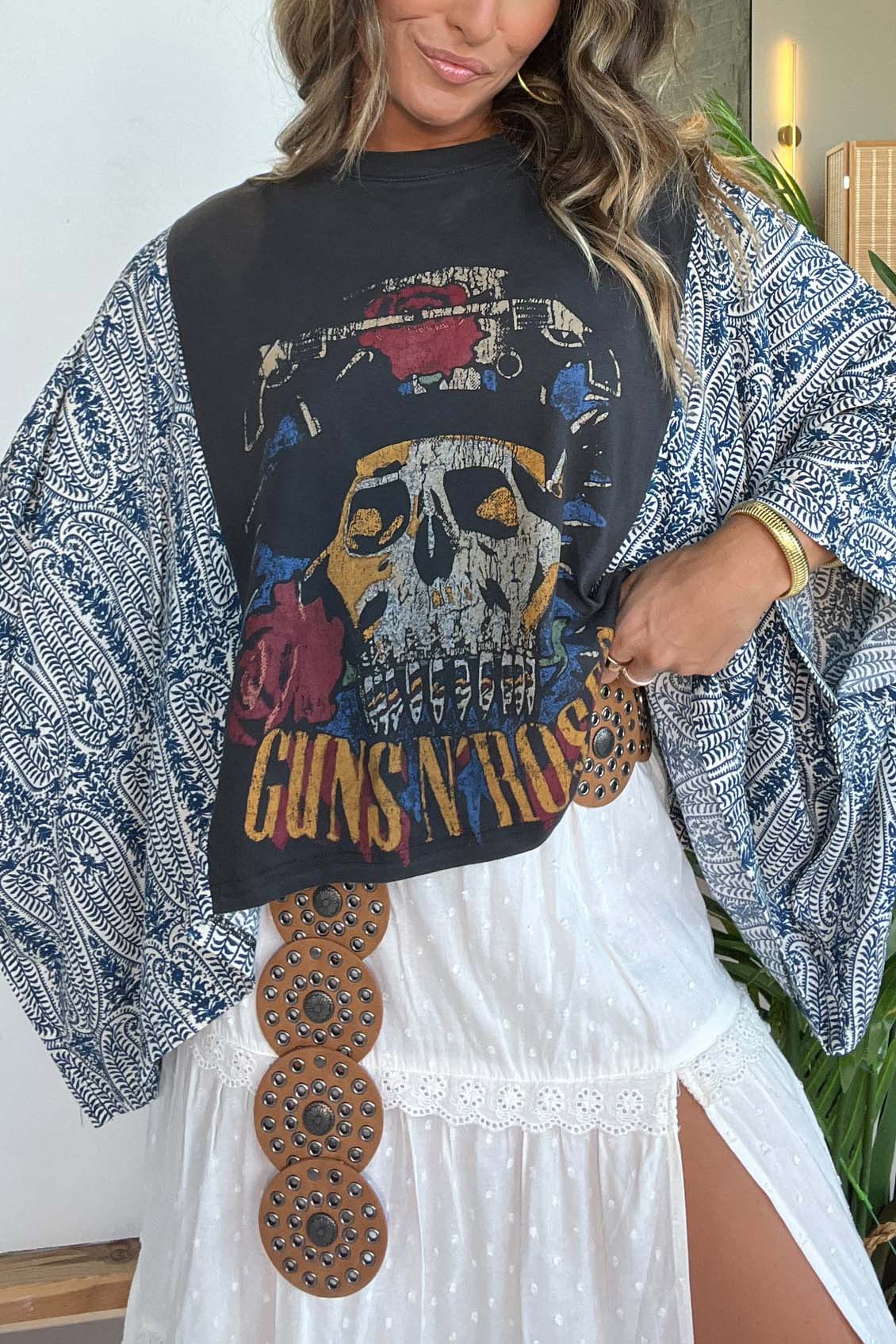 Guns N' Roses Mix & Match Tee Black Floral