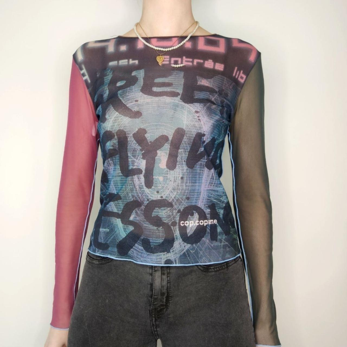 Police Section Pink Blue Long Sleeve