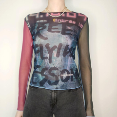 Police Section Pink Blue Long Sleeve