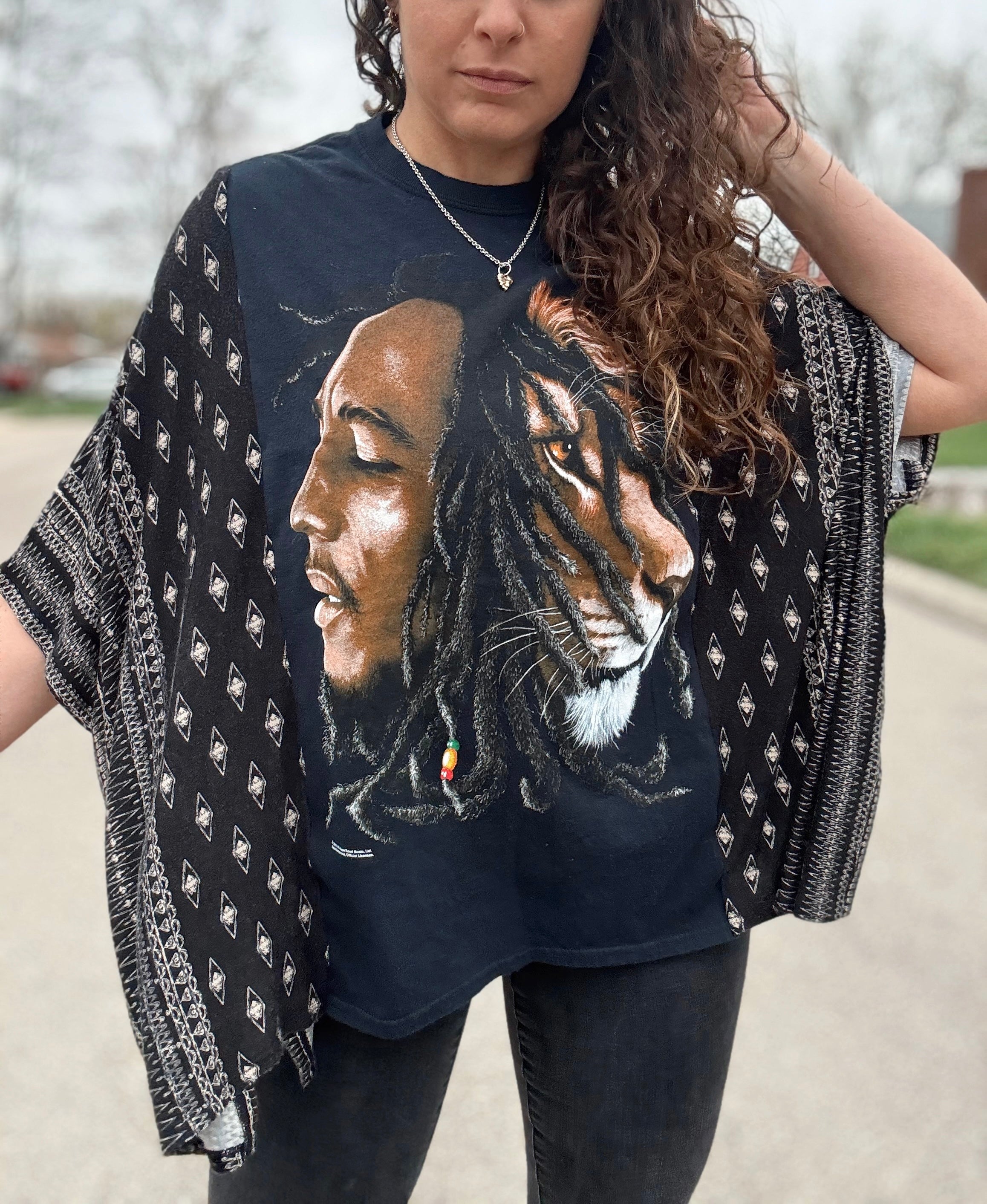 Reworked Bob Marley Boho Tee