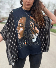 Reworked Bob Marley Boho Tee