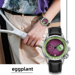 Eggplant Inspired Quartz Watch