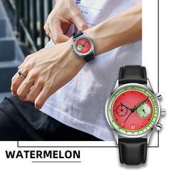 Watermelon Inspired Quartz Watch